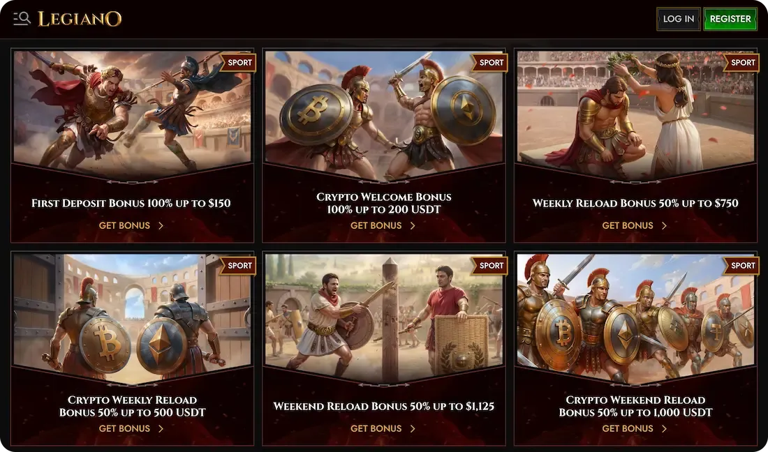 legiano casino bonus sport
